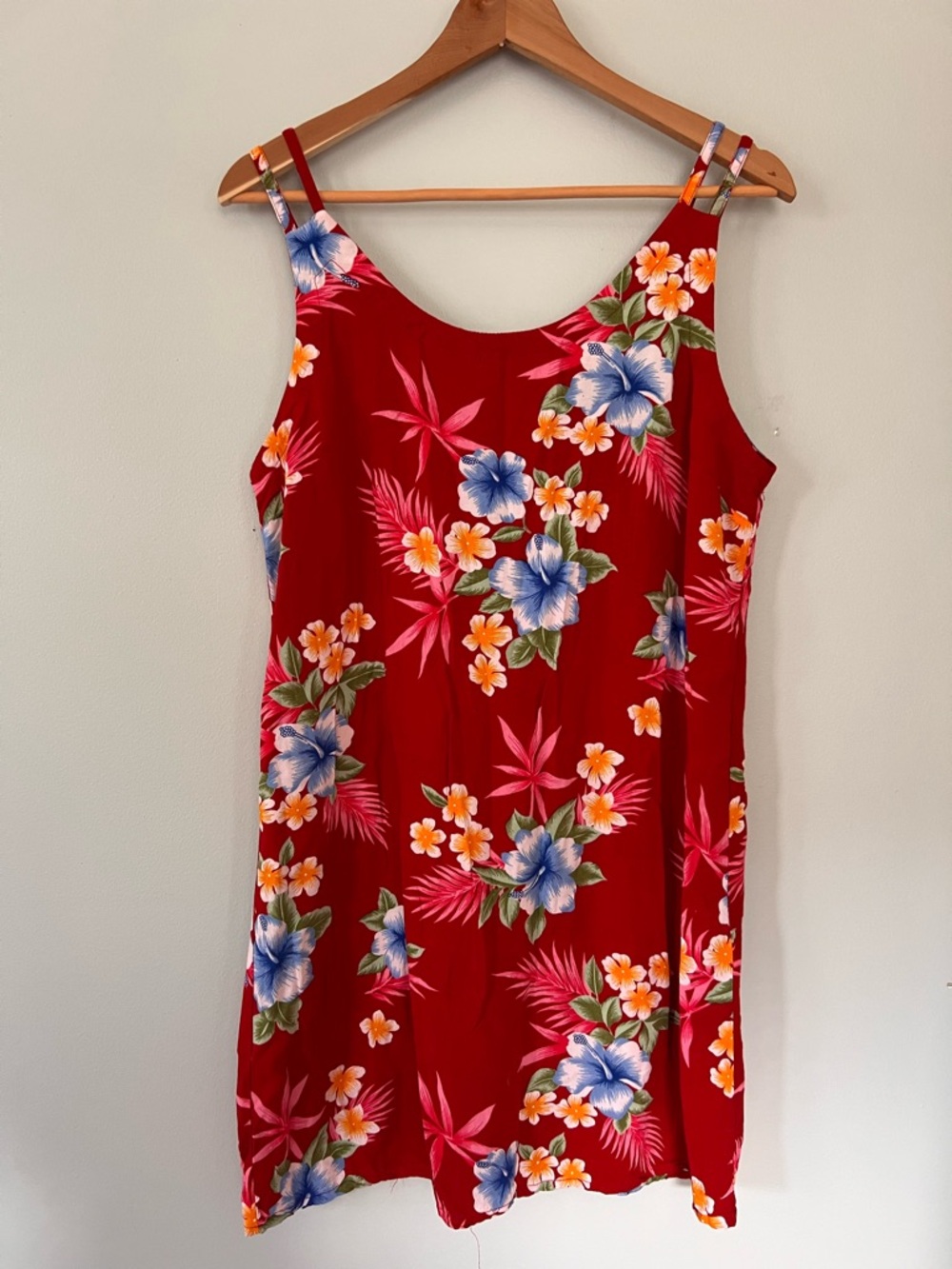 Hawaiian Floral Sundress • Tiki Palm • XL